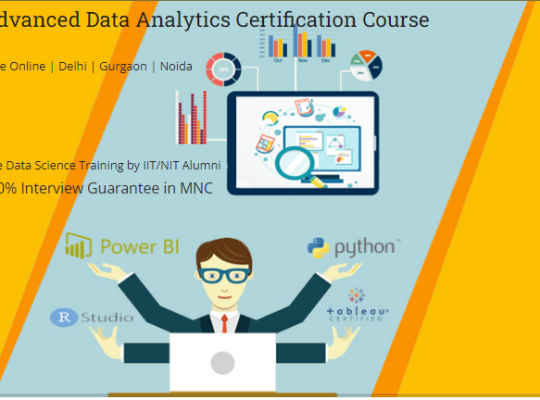 Job Oriented Data Analytics Training Institute in Delhi, Nirman Vihar, Free R & Python Certification