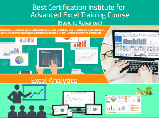 Best MS Excel Training Course in Delhi, Anand Vihar, SLA Institute, 100% Job Placement